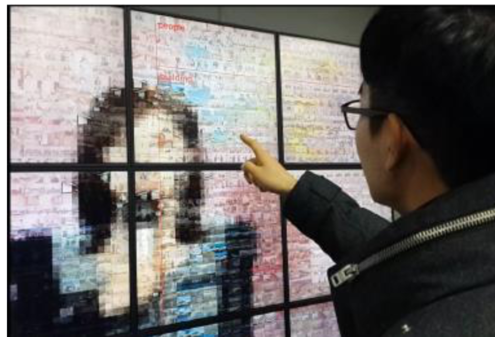 Interactive photomosaic system design for image browsing